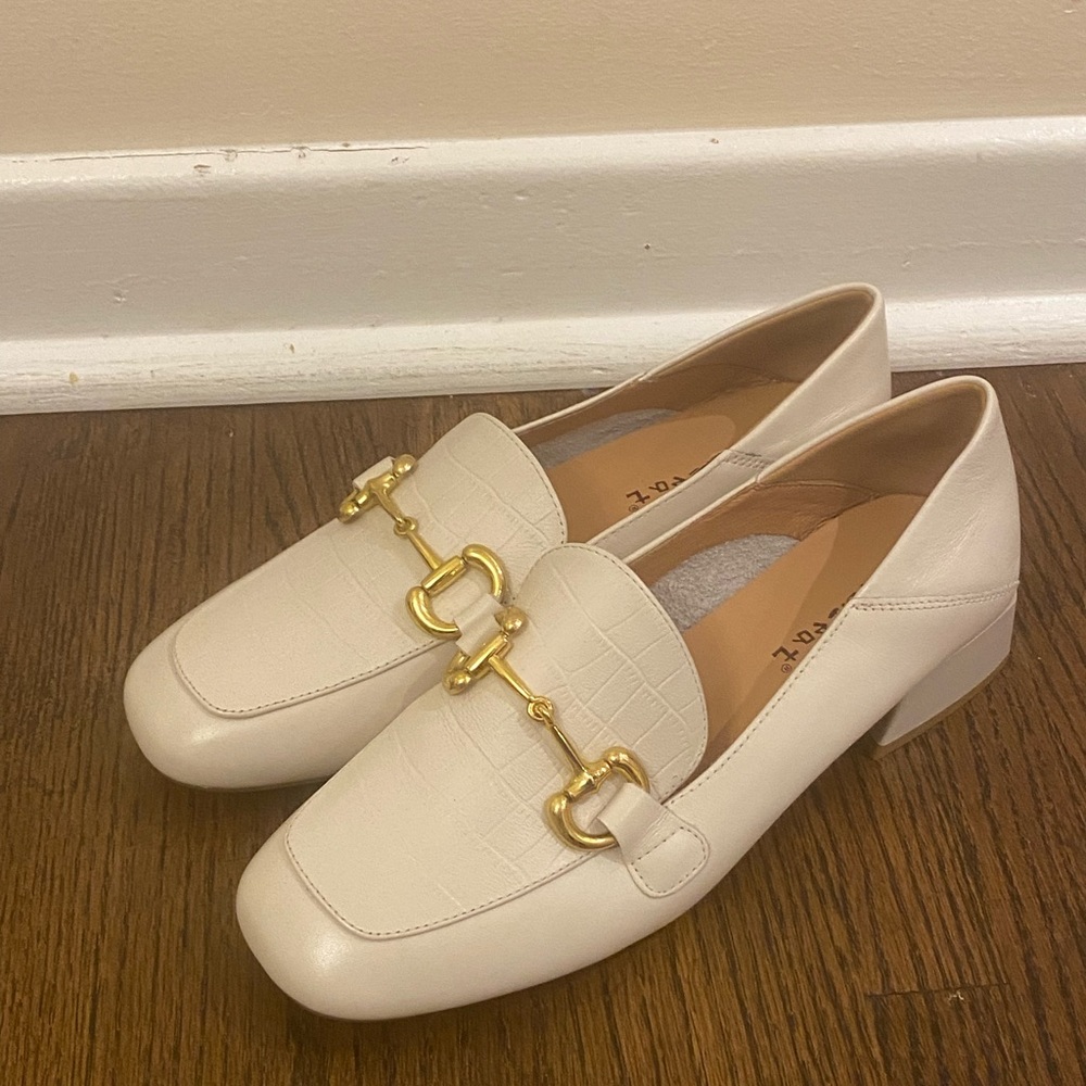 Cream Coloured Loafer Shoes